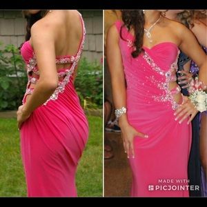Coral Pink Prom Dress